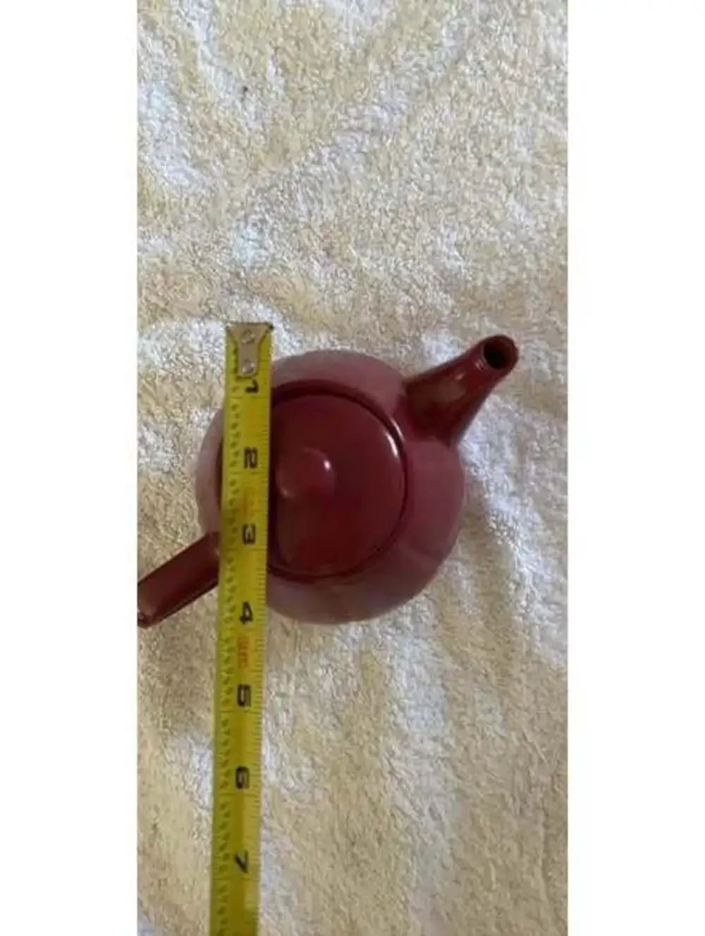 5” Red Teapot